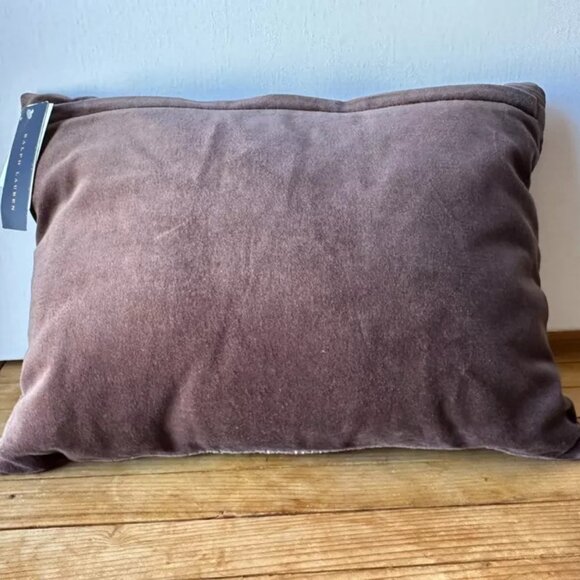 NWT $275 Ralph Lauren Throw Pillow Barkin 12" x 16" EMBELLISHED - Picture 13 of 13